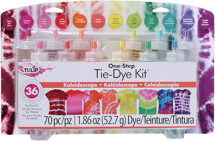 Amazon Com Tulip One Step Tie Dye Kit Kaleidoscope 12 Colors Tie Dye