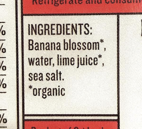 UPTONS NATURALS ORGANIC BANANA BLOSSOM IN BRINE, 7 OZ