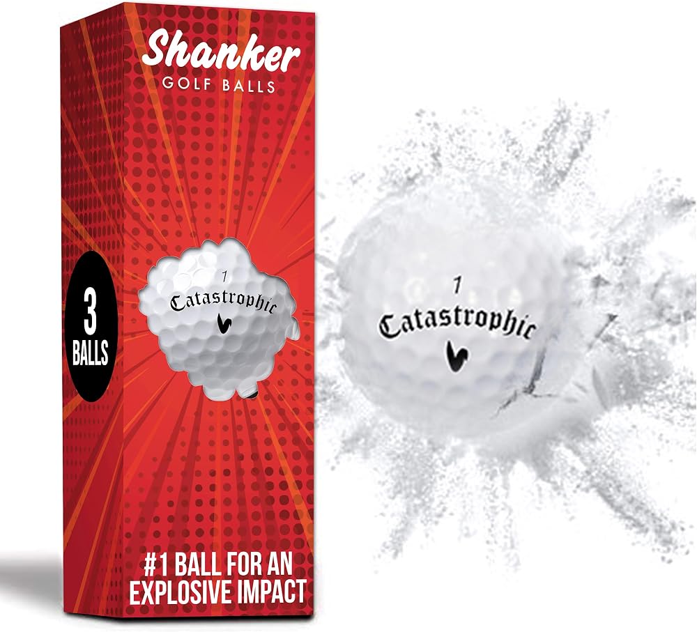 Shanker Golf Exploding Balls Prank Sleeve of 3 Novelty Golf Joke