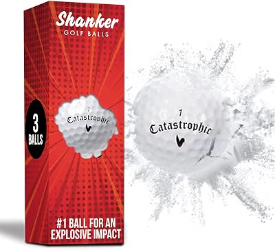 Shanker Golf Exploding Balls Prank Sleeve of 3 Novelty Golf Joke