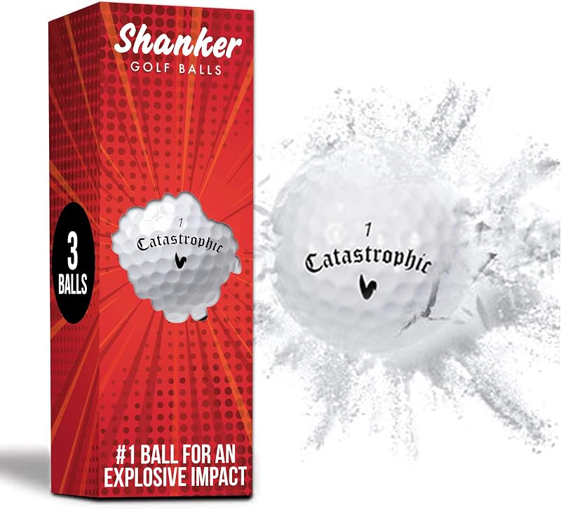 Shanker Golf Exploding Balls Prank Sleeve of 3 Novelty Golf Joke