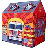 POCO DIVO Fire Station Play Tent Kids Pretend Playhouse