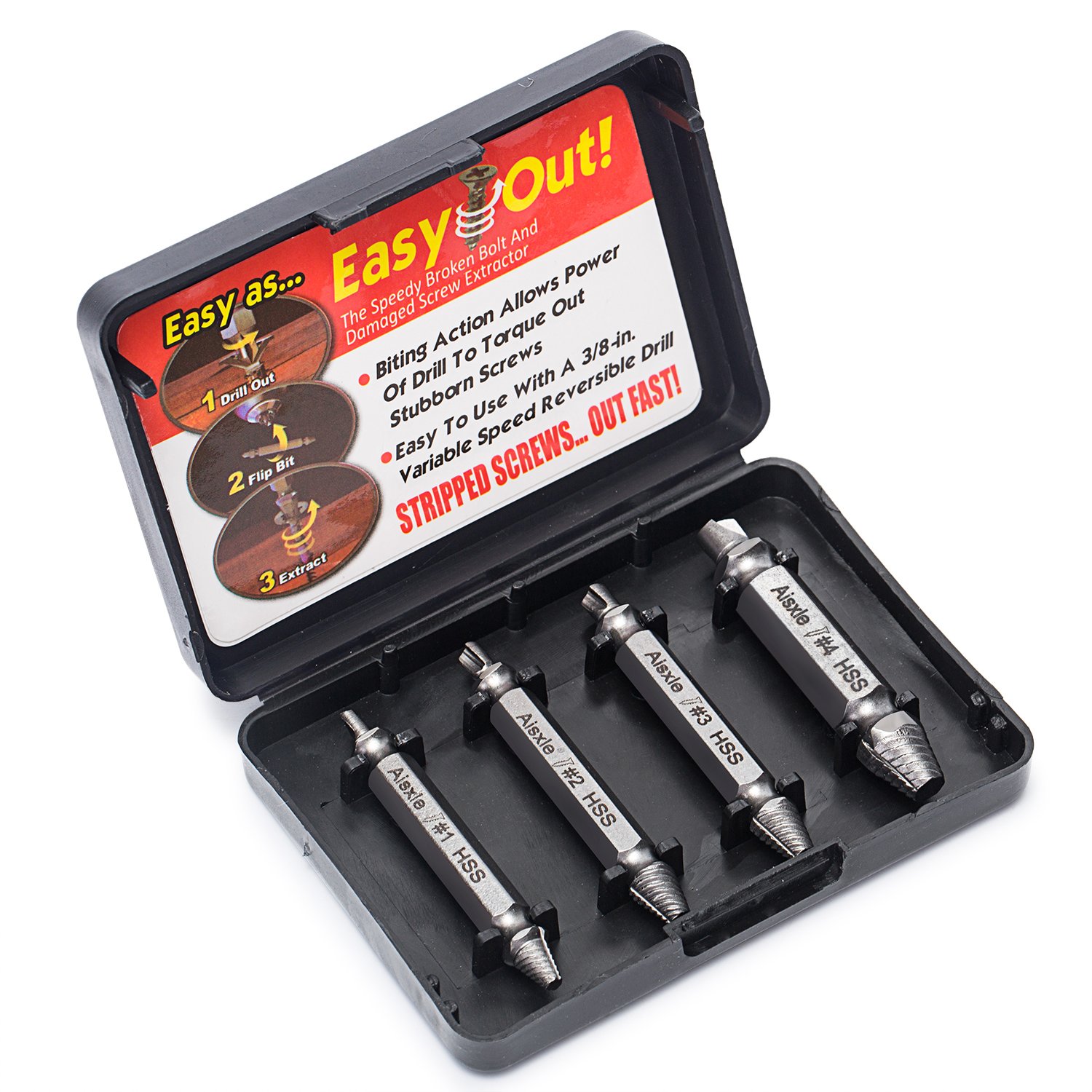 Damaged Screw Extractor Set Remover Set by Aisxle Easily Remove