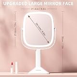 CHICLEW 9.5in LED Makeup Mirror Dual-Sided 1X/10X 3 Color Modes view 2