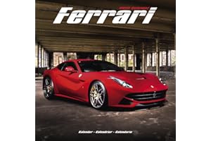 Ferrari Calendar- Calendars 2022 - 2023 Wall Calendars - Car Calendar - Automobile Calendar - Ferrari 16 Month Wall Calendar by Avonside