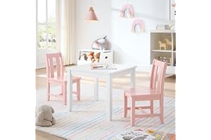 MUSEHOMEINC Kids Table for Toddlers, Children Wooden Table for Playing or Activity, Activity Table for Children/Kids Wooden Table/Preschool Furniture/Gift for Boys Girls. (1, White, Table)