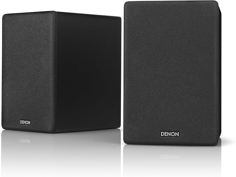 Denon SCN10 Speakers Two-Way HiFi 65W Each Black SCN10BKEM