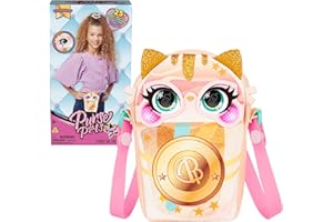 Purse Pets, Treat Yo Self Catpuchino Interactive Pet Toy & Girls Crossbody Bag with Lights, Over 25 Sounds & Reactions, Trendy Kids Purse, Tween Gifts