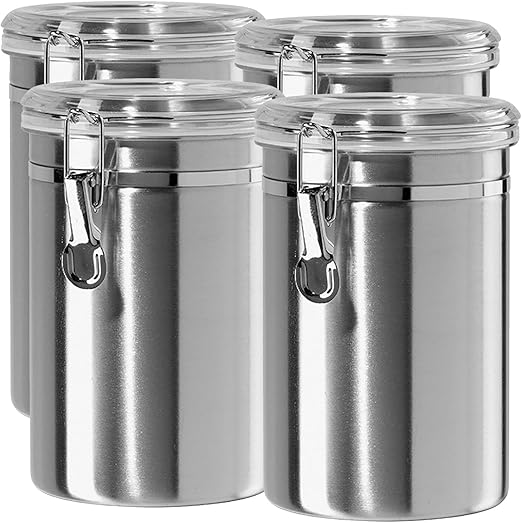 Amazon Com Airtight Canisters Sets For The Kitchen Stainless