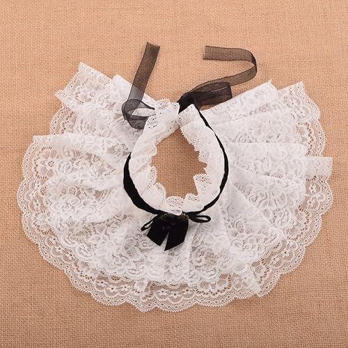BLESSUME Lolita Neck Collar Elizabethan Ruff Gothic Lace Neck Ruff