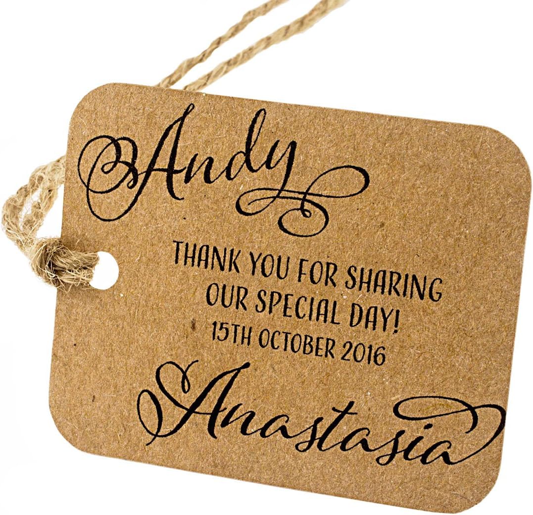 personalised kraft tags