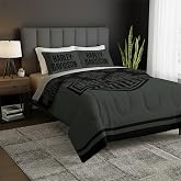 Northwest Harley-Davidson Simple HD Comforter and Sham Set, King | Coordinated Motorcycle Bedding, Soft Polyester Fabric, Lightweight Warmth, Minimalist Bedroom Decor