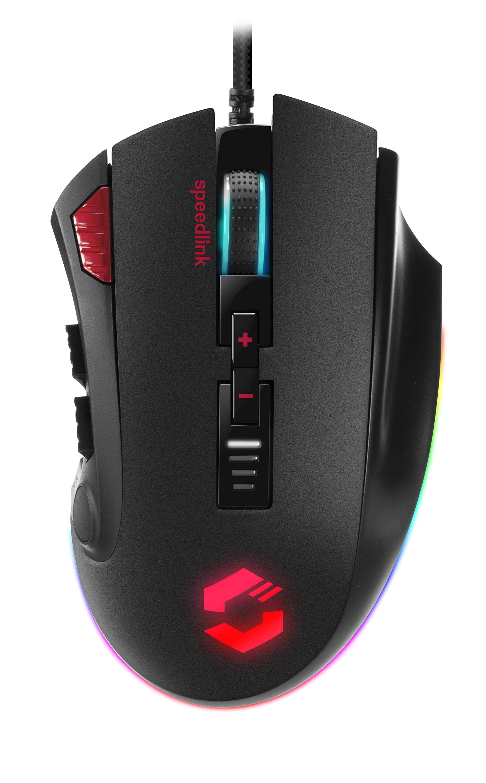 Speedlink Tarios RGB Gaming Mouse, 24000 Dpi, Black, (SL-680012-BK)