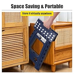 Delxo Folding Step Stool 17.5 Inch,Heavy Duty Step