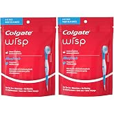 Colgate Max Fresh Wisp Disposable Mini Toothbrush, Peppermint, Prepasted Travel Toothbrush, No Rinse Needed 24 Count (2 Pack)