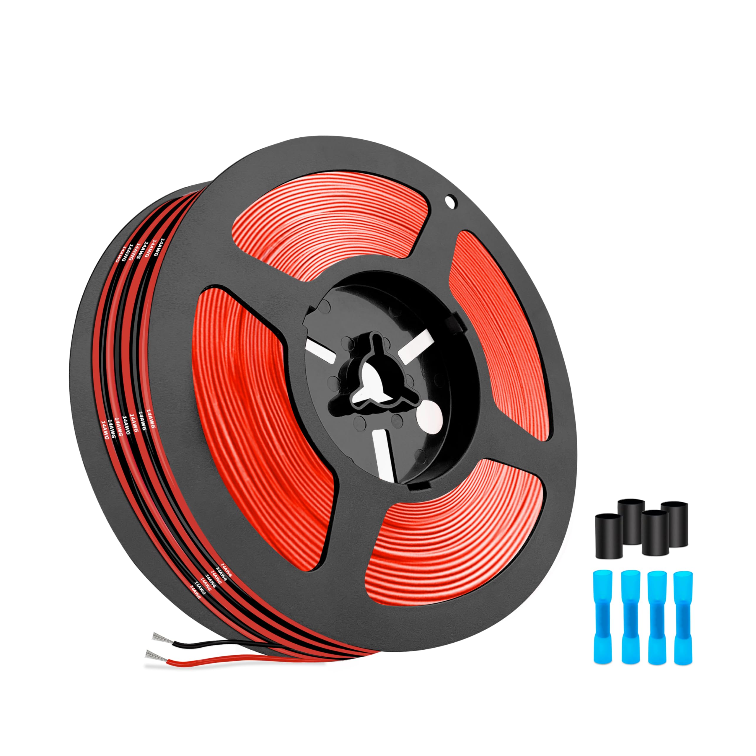 Electrical Wire,14 Gauge Silicone Wire-THUN-CT 2.07mm² 14AWG Electrical Cable 19.7FT Length[9.8ft Black and 9.8ft Red]-Flexible, High Temperature, and Corrosion-Resistant