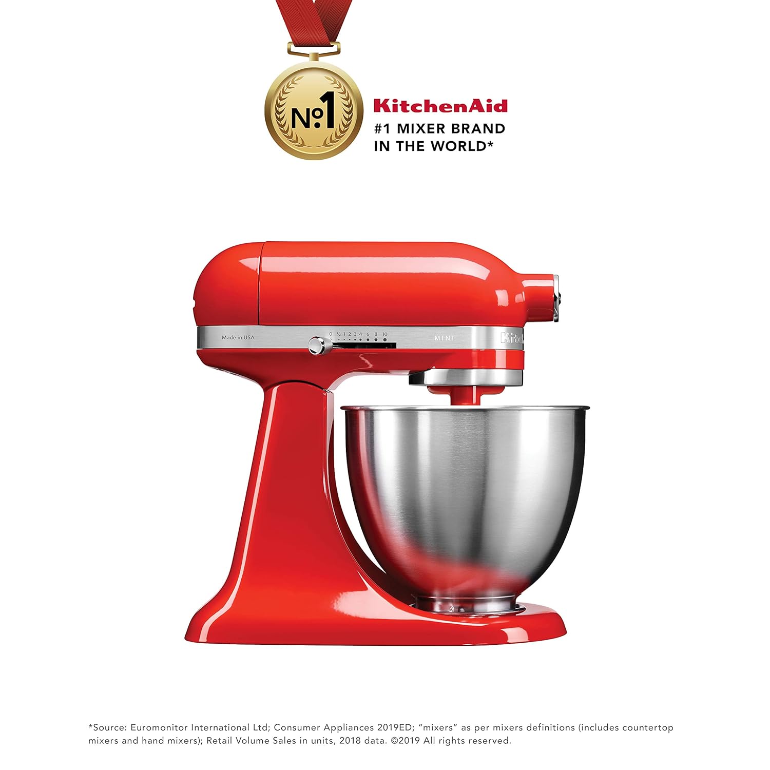 Buy KitchenAid Artisan Mini 5KSM3311XBHT 3.3Litre Stand Mixer (Hot