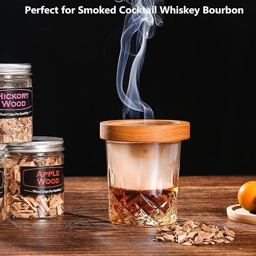 quirzx Wood Chips for Smoking Gun Cocktail Smoker Kit Wood Chips