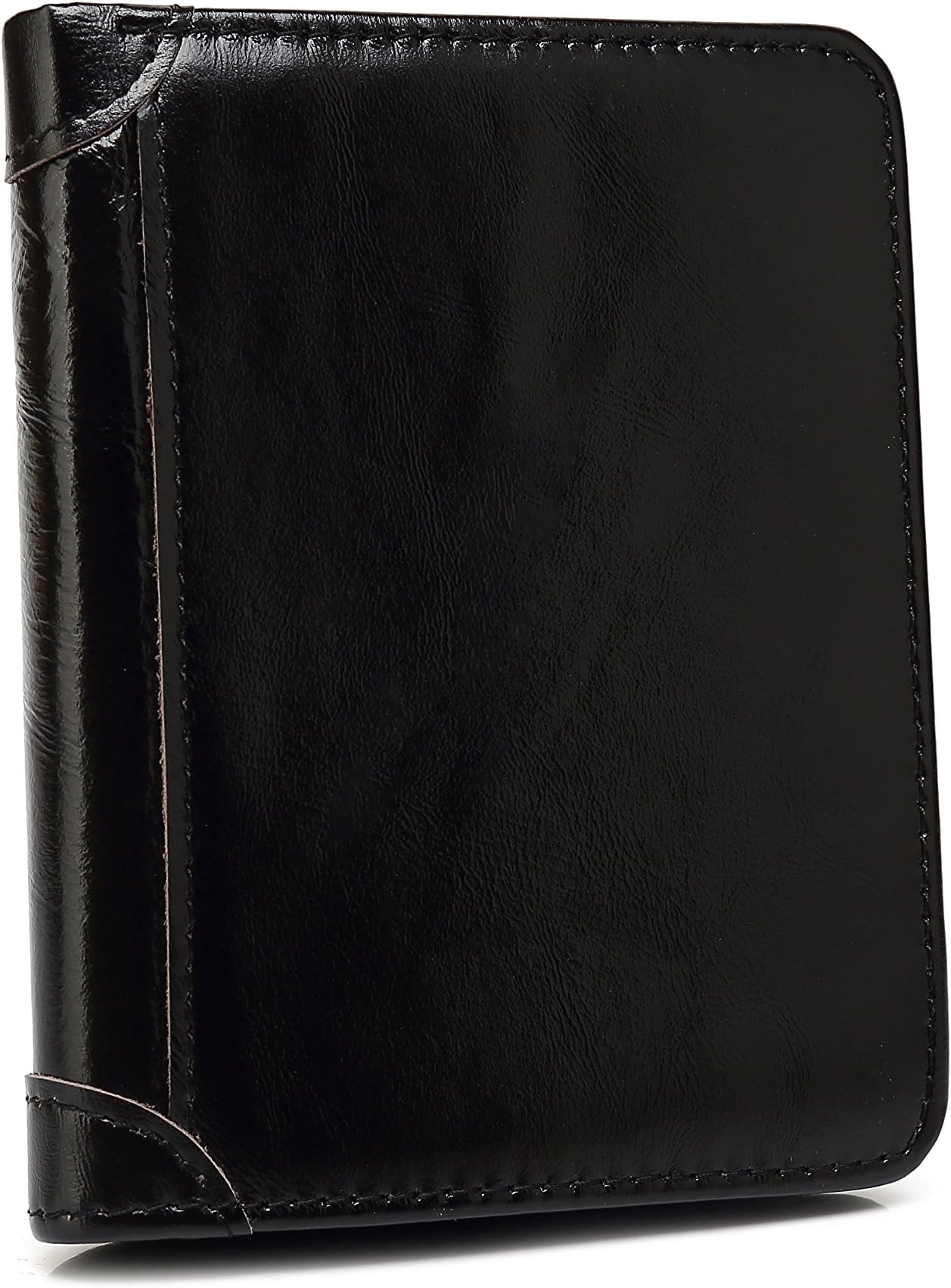 Mens Slim Genuine Leather Trifold Wallet Bifold Credit Card Holder