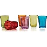 Circleware Skyline Whiskey Shot Glasses, Set of 6, Fun Heavy Base Home and Kitchen Entertainment Beverage Drinking Glassware