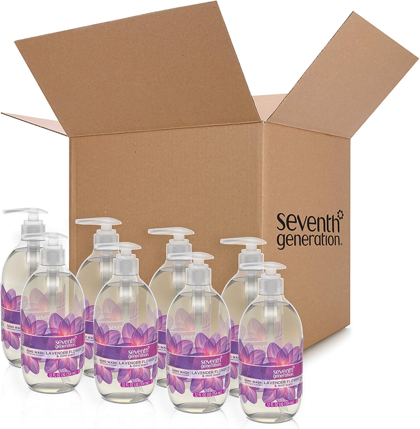 Seventh Generation Hand Wash Soap, Lavender Flower & Mint, 12 Fl Oz, (Pack of 8): Health & Personal Care