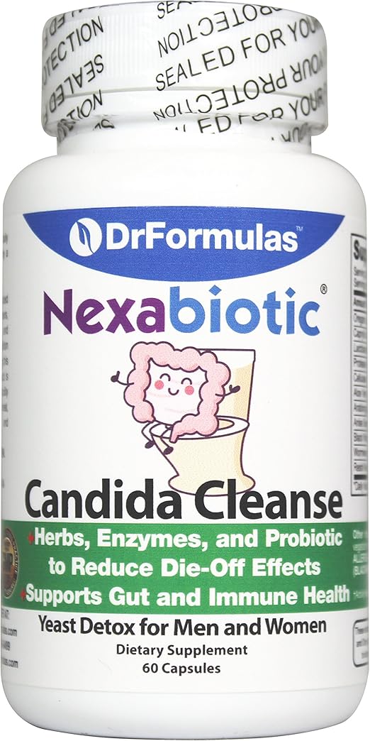 DrFormulas Candida Cleanse Support Detox for Women, Men, Children