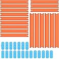 Replacement Track Set Builder Pieces for Hot Wheels Toy Cars 36-Piece Straight Track Set, Connectors Included, 15 Feet of Track