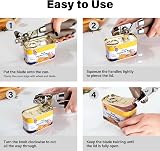 TJ POP Manual Can Opener Heavy Duty Smooth Edge Non-Slip Handles Brown view 5