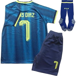 Befogcv #7 Kids Soccer Jersey Shirts Football Futbol Socks Set Youth Sizes