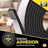 SOL 2pk Draught Excluder Tape 4m x 10mm Self Adhesive Door Window Seal view 6
