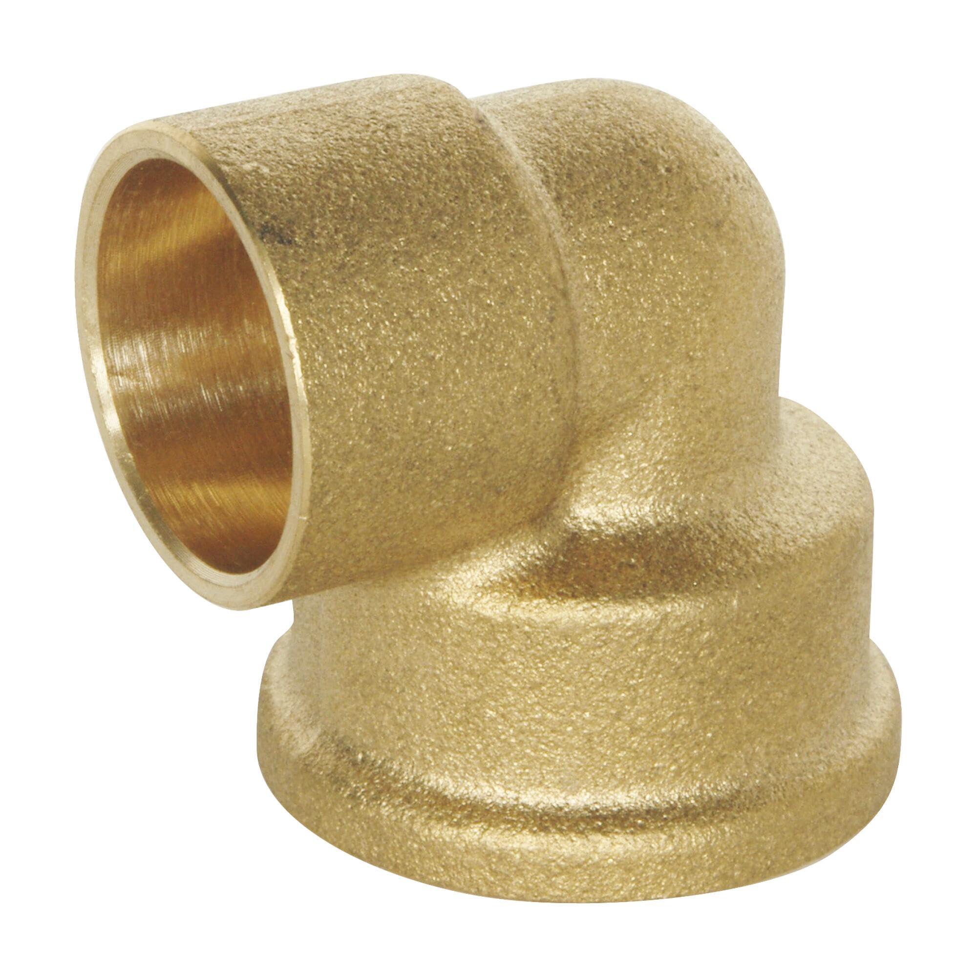 SOMATHERM FOR YOU 3540730012210 Angle EQ F AS 16-1/2 Pocket 2 Elbow Brass Welding Femals 15/21 for Diameter 16 Copper Tube Bag with 2 Pieces None