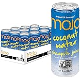 MOJO Coconut Water + Pineapple Juice | Hydration Drink & Sports Drink | Electrolytes Beverage 1043 mg | Vitamin B & C | Hydration Drink for Skin & Body | 11.1 Oz (Pack Of 12)