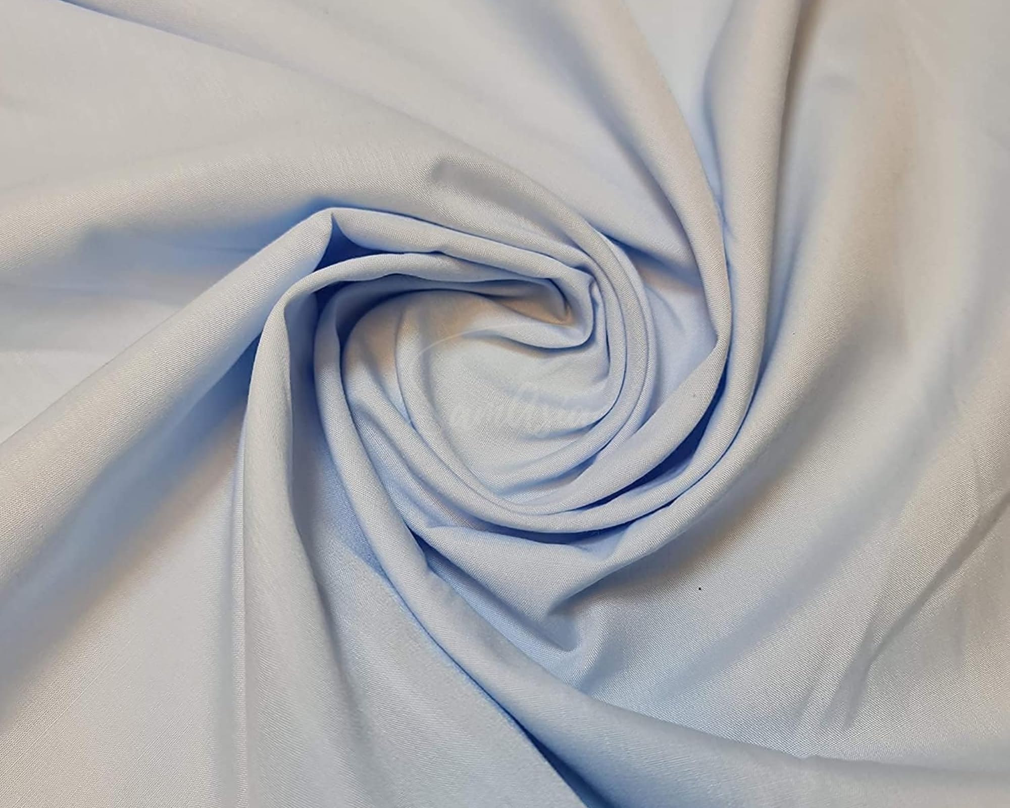 Plain Sky Blue Polycotton Fabric for Dressmaking, Art & Craft, Sewing, Quilting | 45'' - 115 cm Wide| Precut Length 5m — image 1