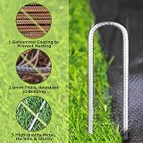 YAYODS 8Pcs Rebar Stakes 12 Inch Galvanized U Shaped Ground Anchors view 3