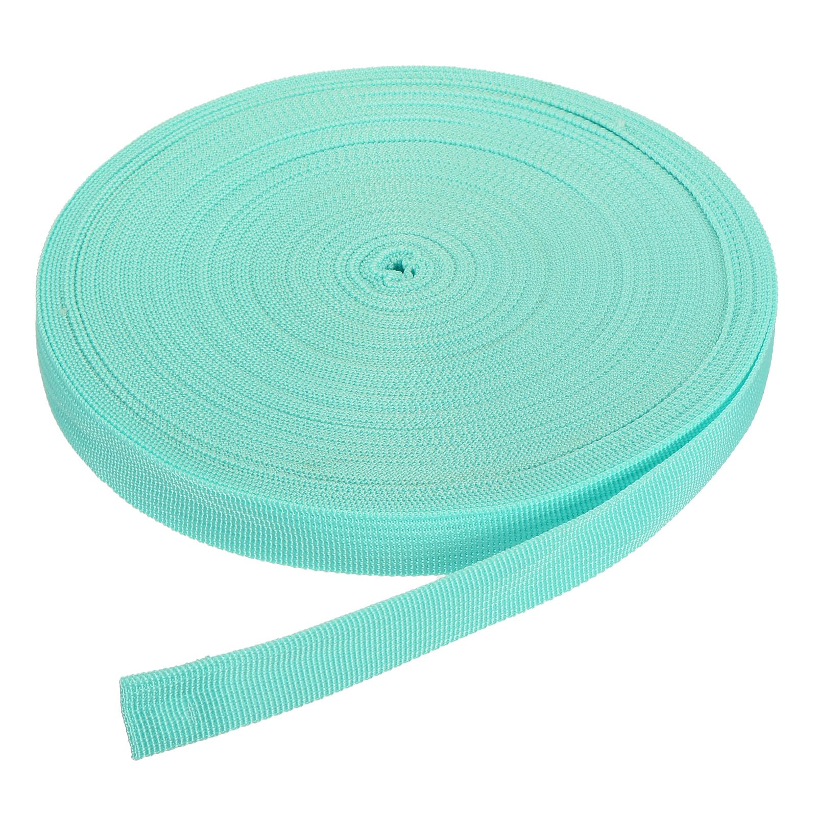 DMiotech 50 Yard x 3/4 inch Width Nylon Webbing Strap Poly Flat Webbing Strapping for DIY Craft Backpack Strapping, Sewing, Outdoor Gear Repair, Light Bright Blue