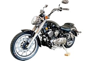 BELMONTE BIKES Lifan Lycan 250, V-Twin Chopper, 250cc EFI 5-Speed Manual Transmission, Dual Chrome Exhaust, LED Headlights, Digital-Analog Display, Classic Cruiser Design, Street Legal Motorcycle, 2YR WRNTY