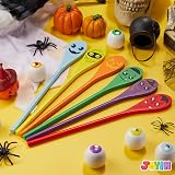 JOYIN Halloween Egg and Spoon Race Game Set 6 Spoons Eyeballs Witches view 7