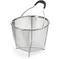 Polder 8 inch Strainer and Steamer Insert Basket, Stainless Steel, Perfect for Cooking Vegetables, Pasta and more