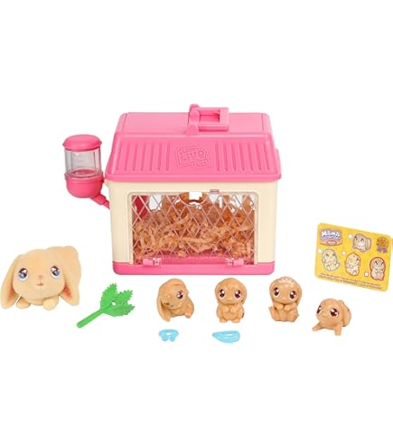 LEVLOVS Easter Bunny Linen Toy - 7 Inch Handmade Cotton Animal Doll For Babies