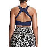 Aoxjox Women's Workout Sports Bras High Impact Fitness Training Gym Khloe Bra Yoga Crop Tank