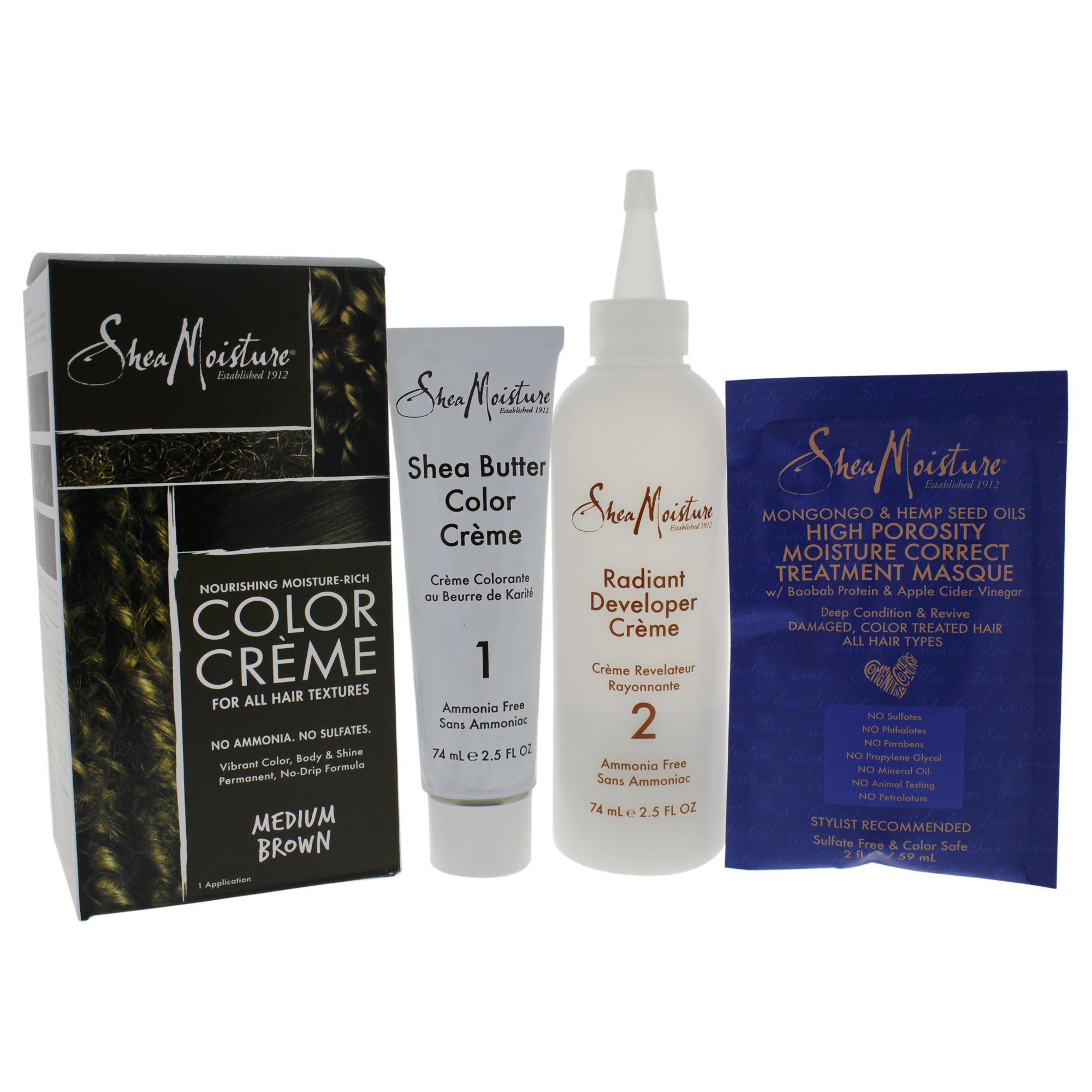 Amazon com Shea  Moisture  Nourishing Hair  Color  Kit Dark   Amazon com Shea  Moisture  Nourishing Hair  Color  Kit Dark