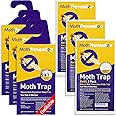 Clothes Moth Traps + Replacement Strips (9 Strips in Total) - Traps & Refills for MothPrevention Moth Traps - for Closets & Clothing