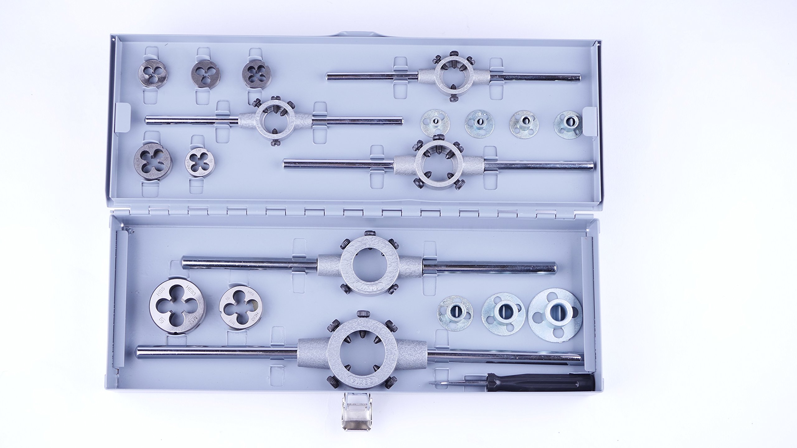 GSR Die Set/Tap Die Set, Metric, M3-M12, Die Guide, Die Holder, HSS Die for Cutting External Threads