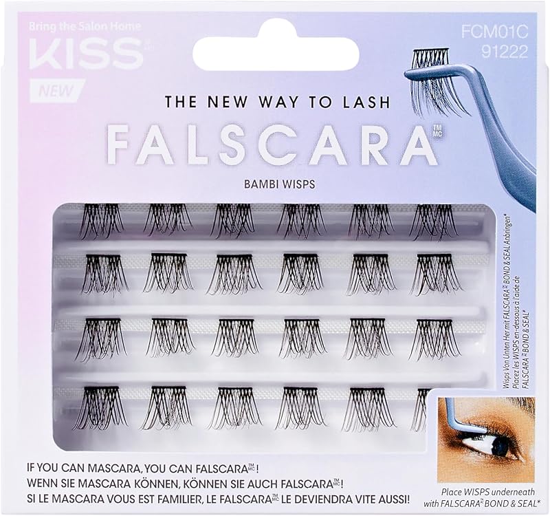 KISS Falscara Eyelash Wisp Multi Bambi False Lashes Invisible Band