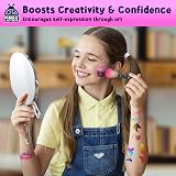 PURPLE LADYBUG Glitter Tattoo Kit for Kids 9 Colours 175 Designs Safe Temporary view 9