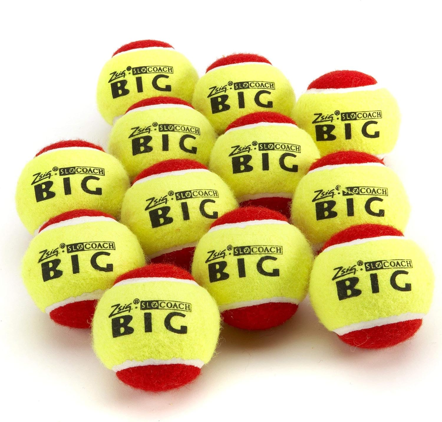 ZSIG Children's Mini Tennis Balls Red Stage Coaching, Oversized