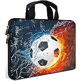 AMARY14 15 15.4 15.6 inch Laptop Handle Bag Computer Protect Case Pouch Holder Notebook Sleeve Neoprene Cover (Soccer)