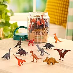 Terra by Battat – 60 Pieces Dinosaur Figures