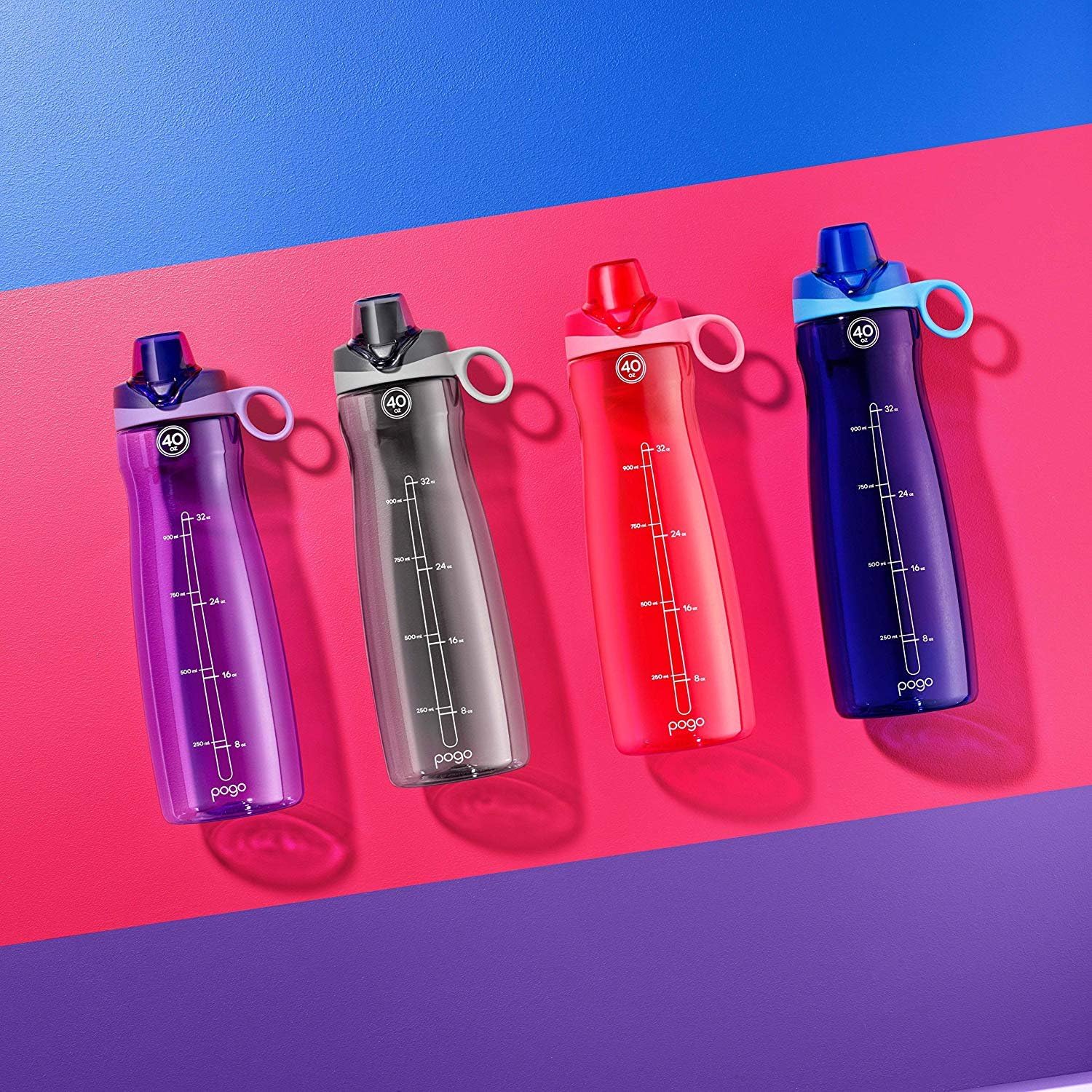 Pogo BPA-Free Plastic Water Bottle with Chug Lid: Sports & Outdoors