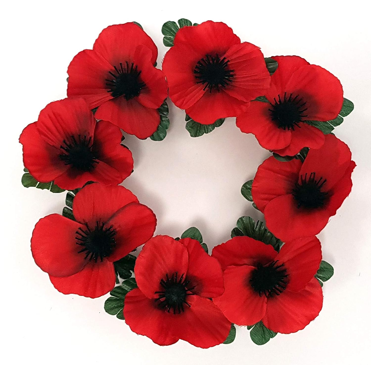 Flowers Floral Decor Artificial Poppy Garland With Large Red Poppies Flowers Sciabadamusical Com